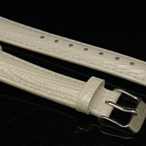 Invicta Accessories - NEW Invicta Ladies Croc Embos White Color Leather 16MM Replacement Straps